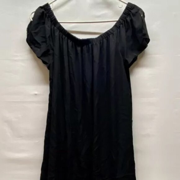 Express Mini Dress Women's Large Black Off Shoulder Lightweight Pullover NWOT - Picture 6 of 12